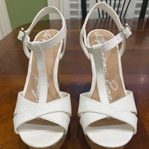 Boutique dress sandals - smoke free home. Only worn 3 times. Like brand new.